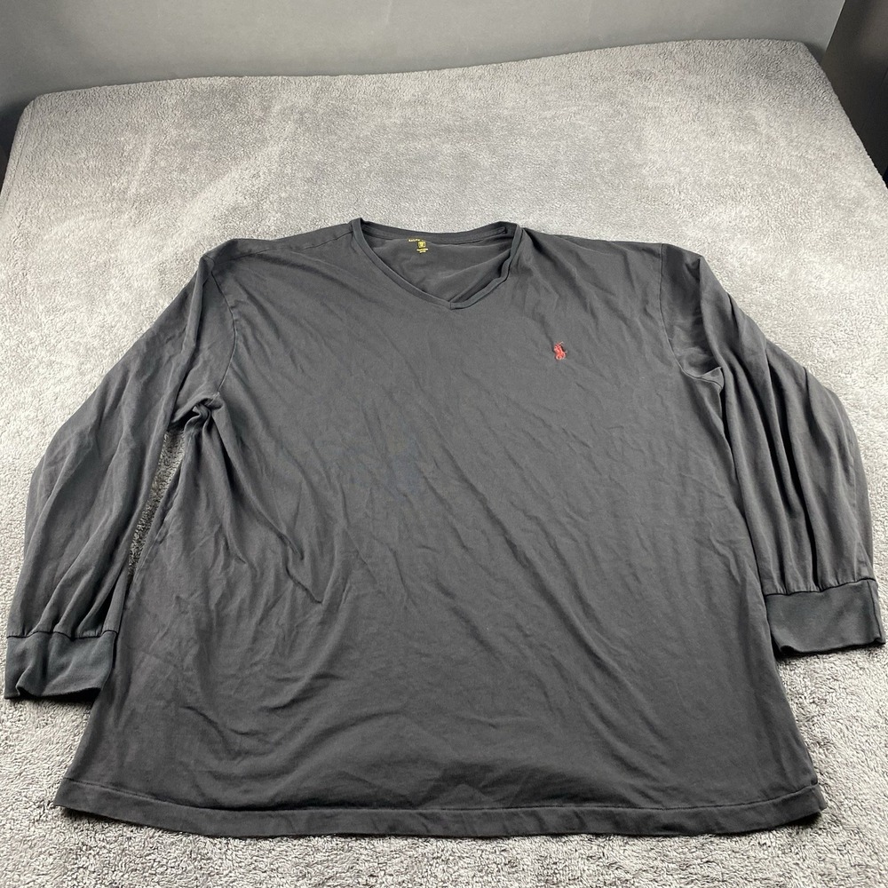 Polo Ralph Lauren‎ Shirt Mens 2XB Big Dark Gray Long Sleeve